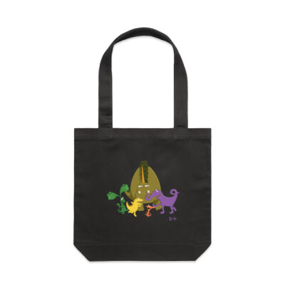 Canvas tote bag - Kiri and Lou | Let's dance! Thumbnail