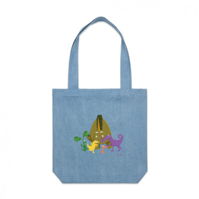 Denim tote bag - Kiri and Lou | Let's dance! Thumbnail